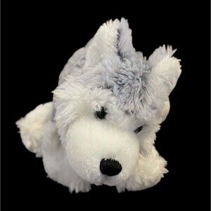 Webkinz Husky Dog 8" HM120 Plush Stuffed White Gray Puppy Ganz No Code Soft Toy